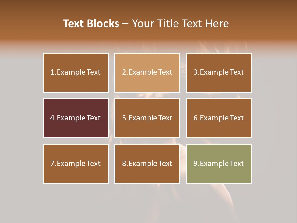 Model Golden Shine PowerPoint Template