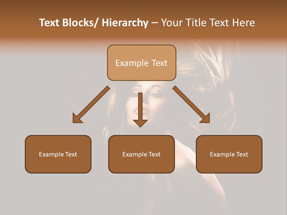 Model Golden Shine PowerPoint Template