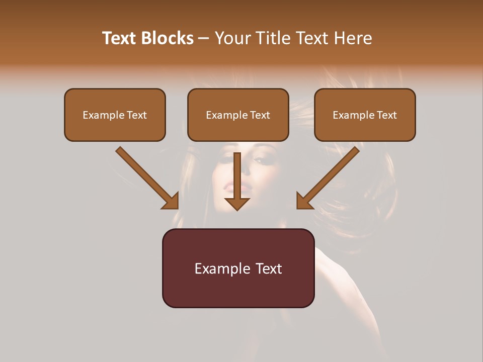 Model Golden Shine PowerPoint Template