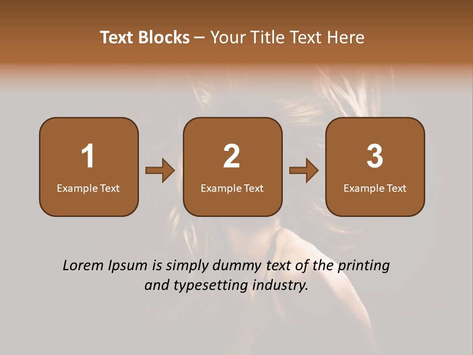 Model Golden Shine PowerPoint Template