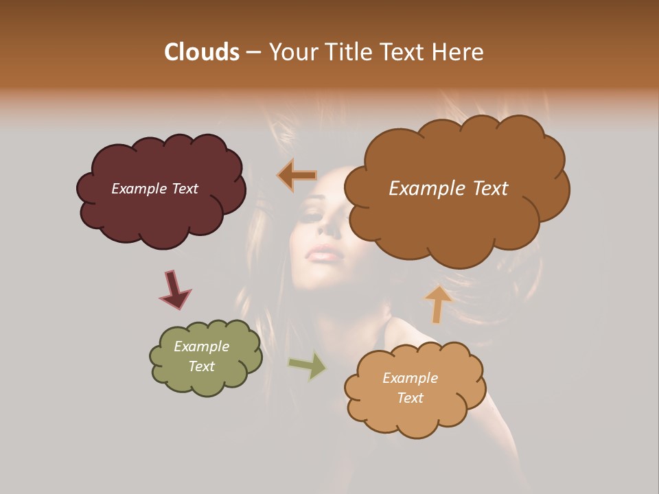 Model Golden Shine PowerPoint Template