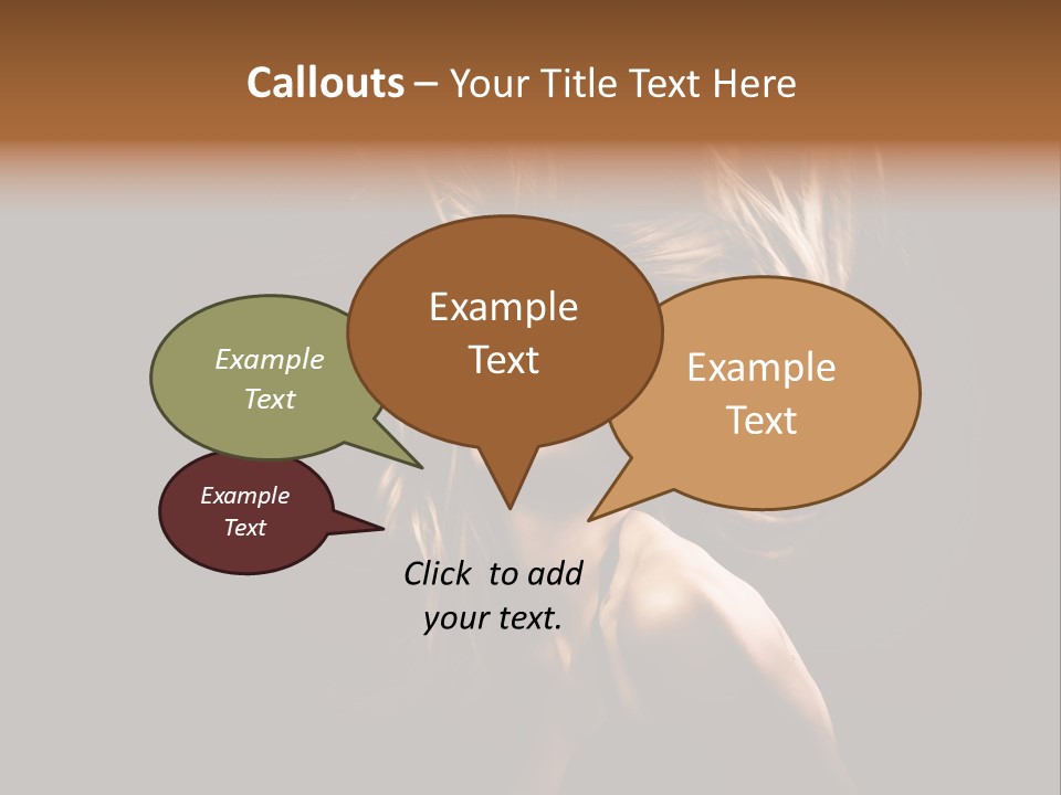 Model Golden Shine PowerPoint Template