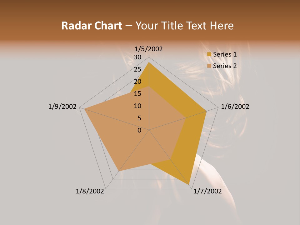 Model Golden Shine PowerPoint Template