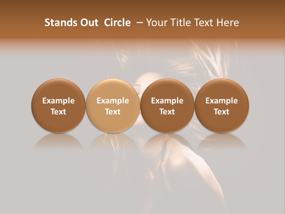 Model Golden Shine PowerPoint Template