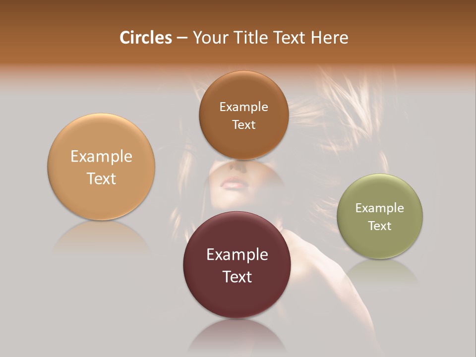 Model Golden Shine PowerPoint Template