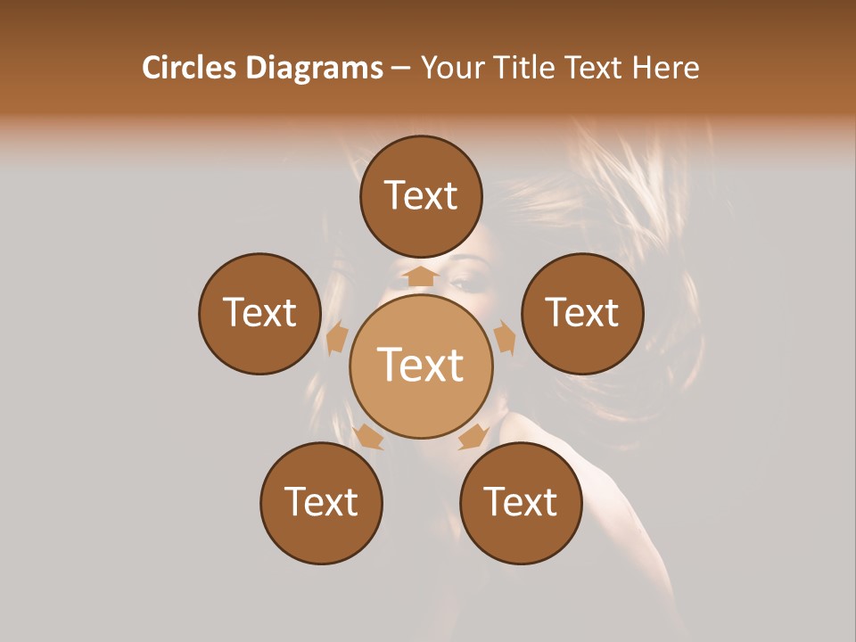 Model Golden Shine PowerPoint Template