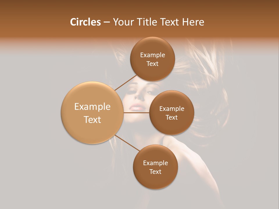 Model Golden Shine PowerPoint Template