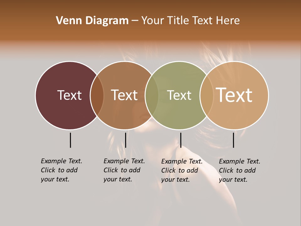 Model Golden Shine PowerPoint Template