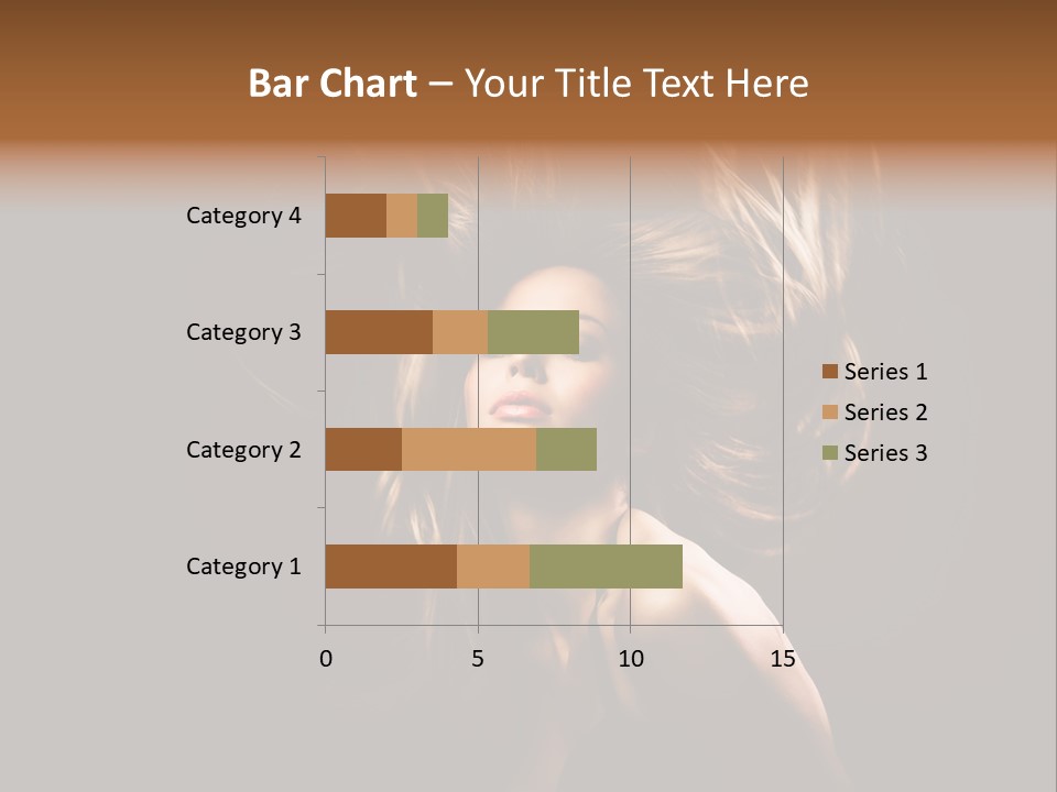 Model Golden Shine PowerPoint Template