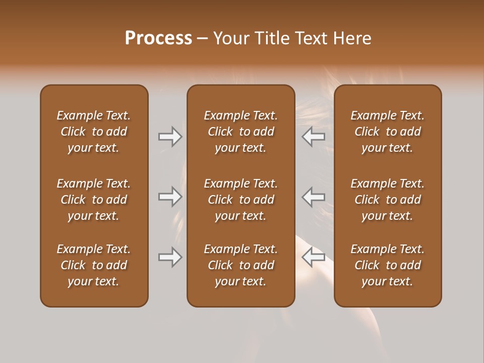 Model Golden Shine PowerPoint Template