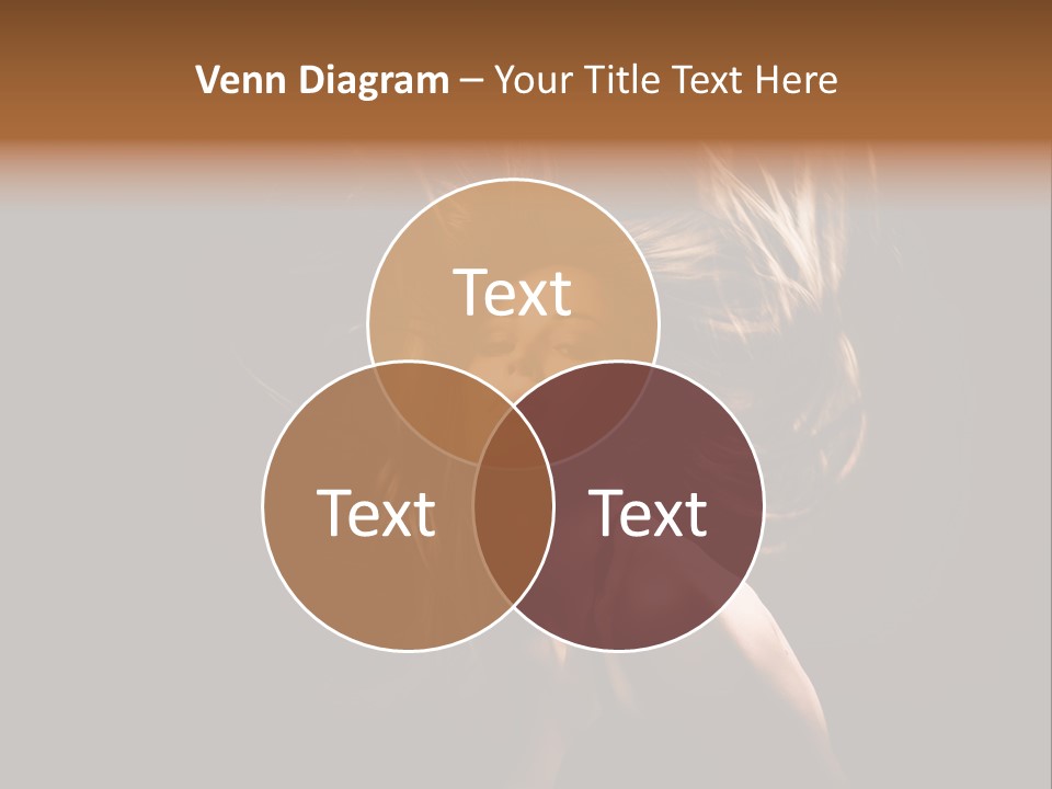 Model Golden Shine PowerPoint Template