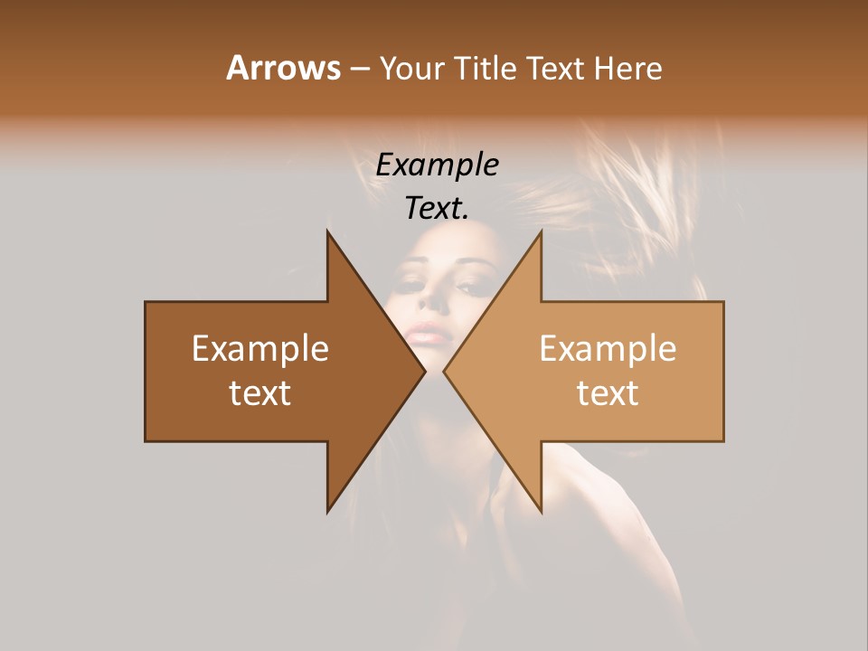Model Golden Shine PowerPoint Template