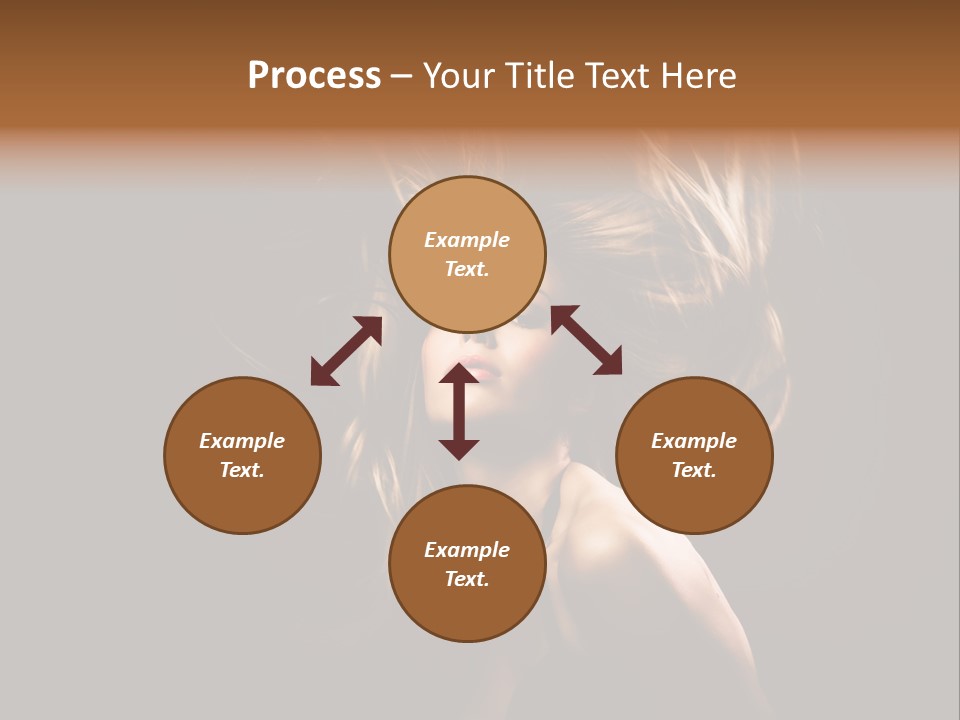 Model Golden Shine PowerPoint Template