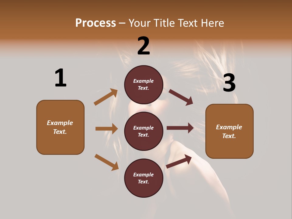 Model Golden Shine PowerPoint Template