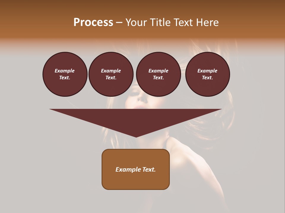 Model Golden Shine PowerPoint Template