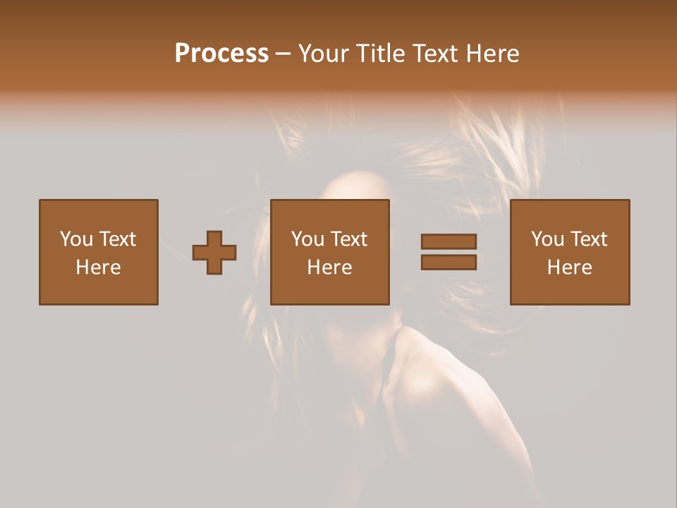 Model Golden Shine PowerPoint Template