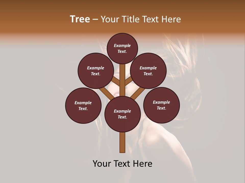 Model Golden Shine PowerPoint Template