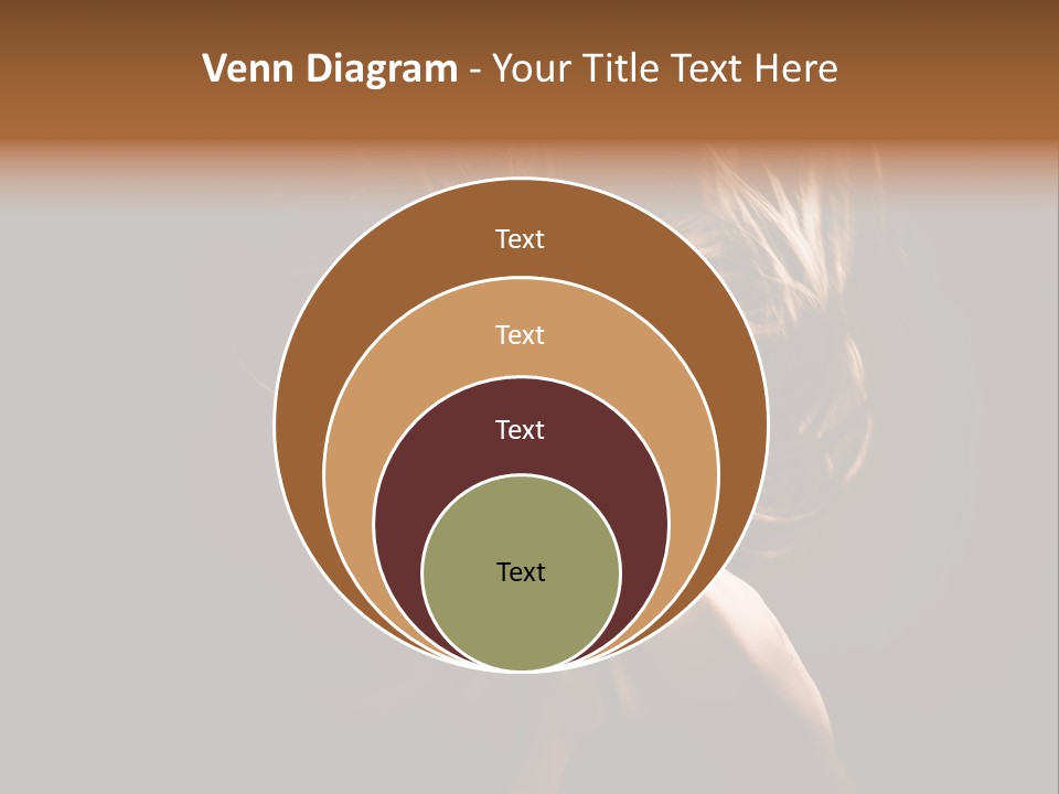 Model Golden Shine PowerPoint Template