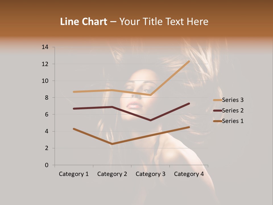 Model Golden Shine PowerPoint Template