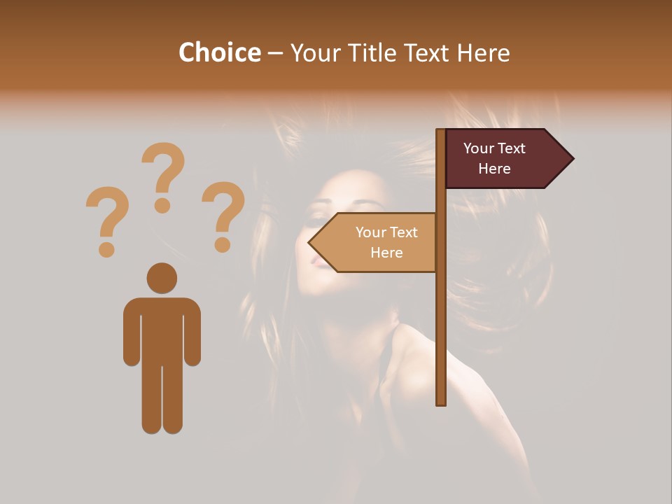 Model Golden Shine PowerPoint Template