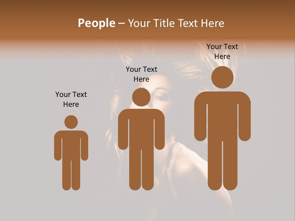 Model Golden Shine PowerPoint Template