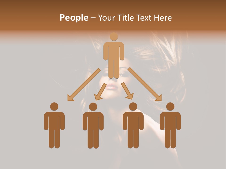 Model Golden Shine PowerPoint Template