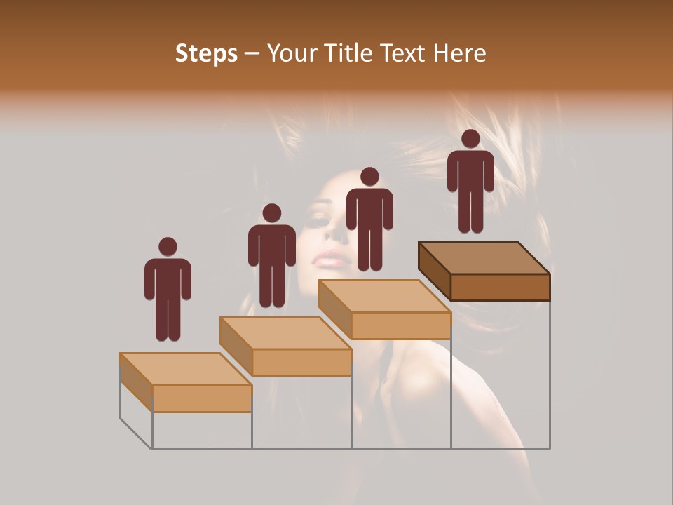 Model Golden Shine PowerPoint Template