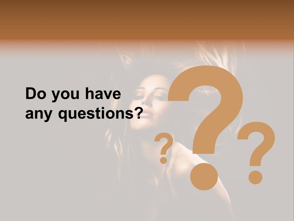 Model Golden Shine PowerPoint Template