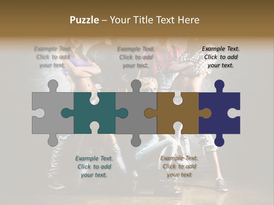 Many Breakdance Front PowerPoint Template