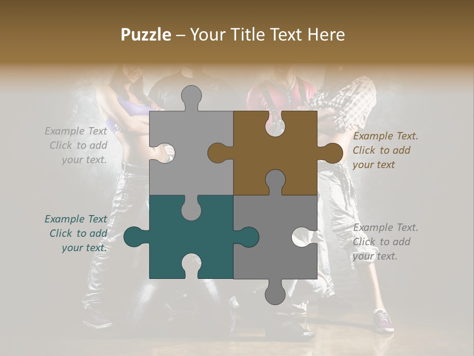 Many Breakdance Front PowerPoint Template