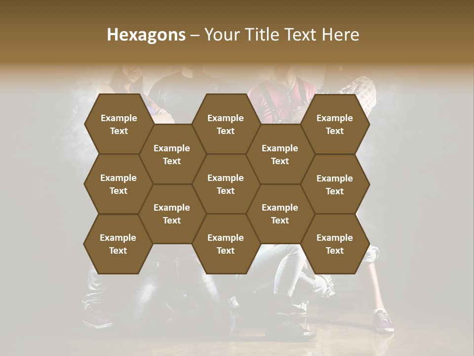 Many Breakdance Front PowerPoint Template