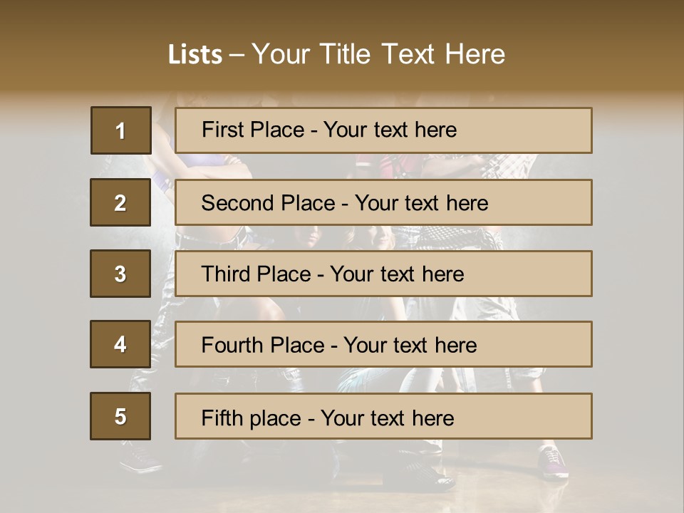 Many Breakdance Front PowerPoint Template