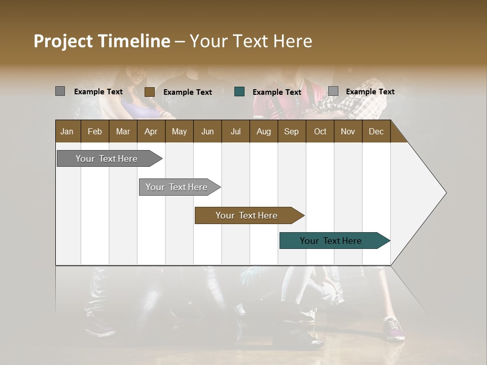 Many Breakdance Front PowerPoint Template