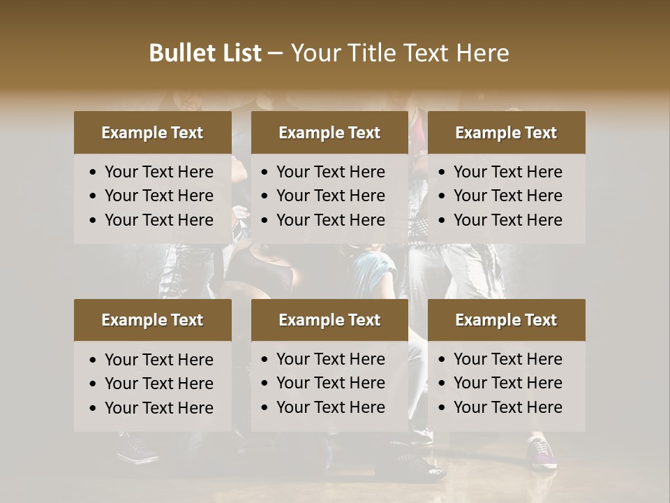 Many Breakdance Front PowerPoint Template