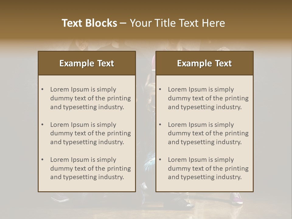 Many Breakdance Front PowerPoint Template