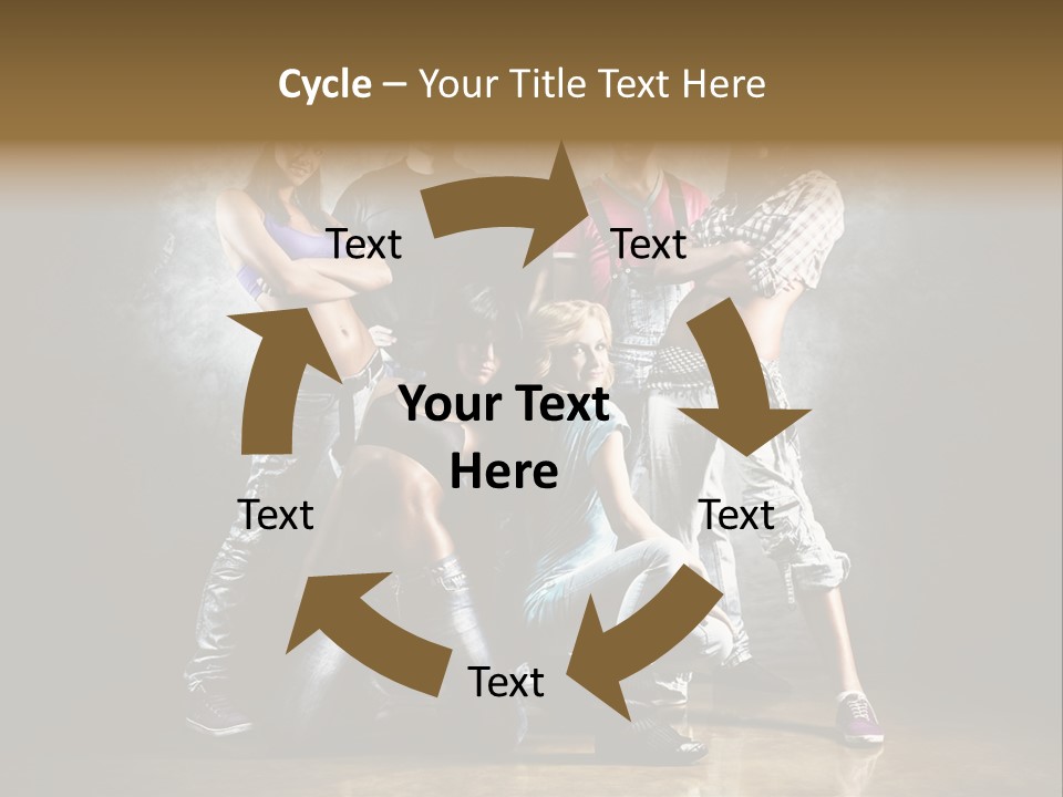 Many Breakdance Front PowerPoint Template