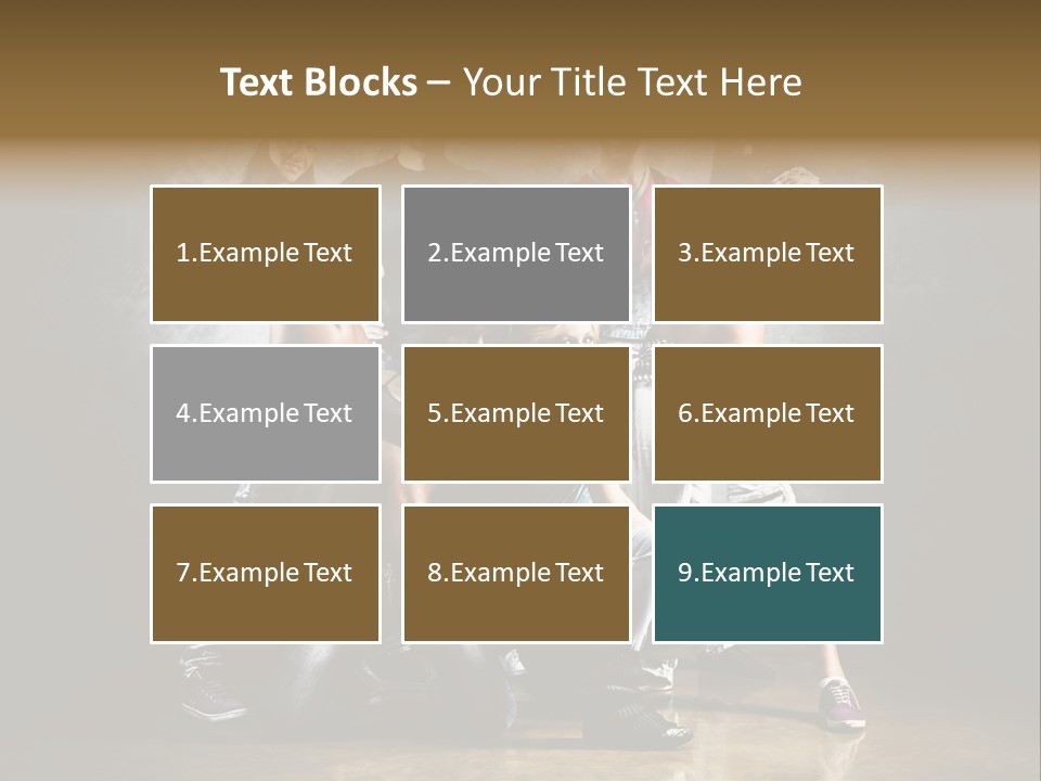 Many Breakdance Front PowerPoint Template