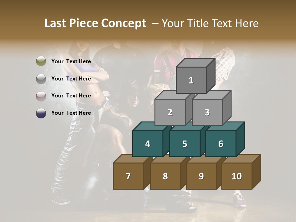 Many Breakdance Front PowerPoint Template