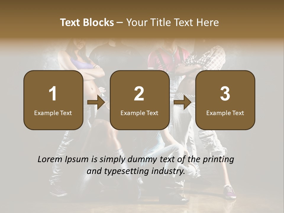 Many Breakdance Front PowerPoint Template