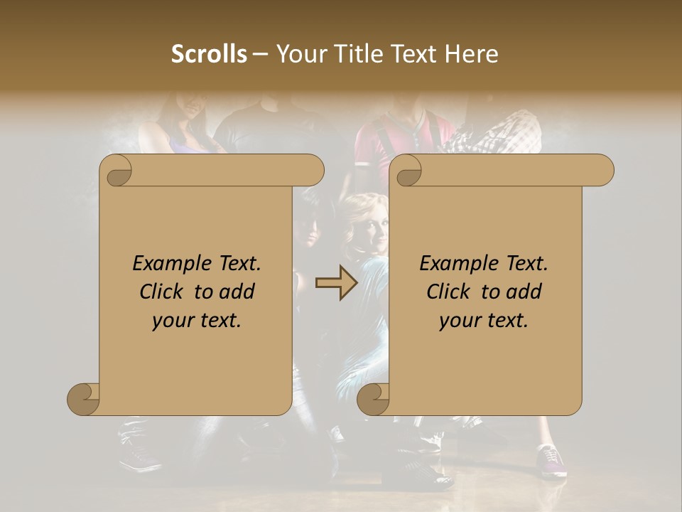 Many Breakdance Front PowerPoint Template