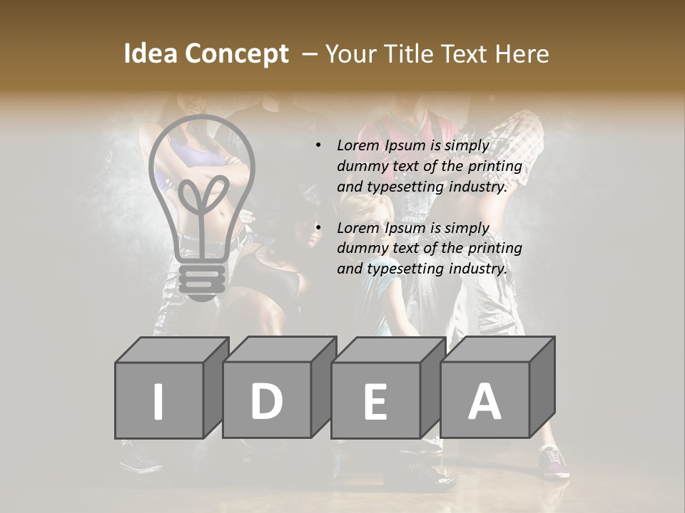 Many Breakdance Front PowerPoint Template