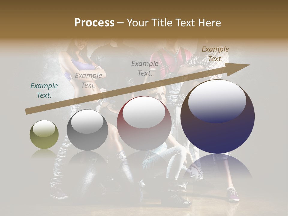 Many Breakdance Front PowerPoint Template