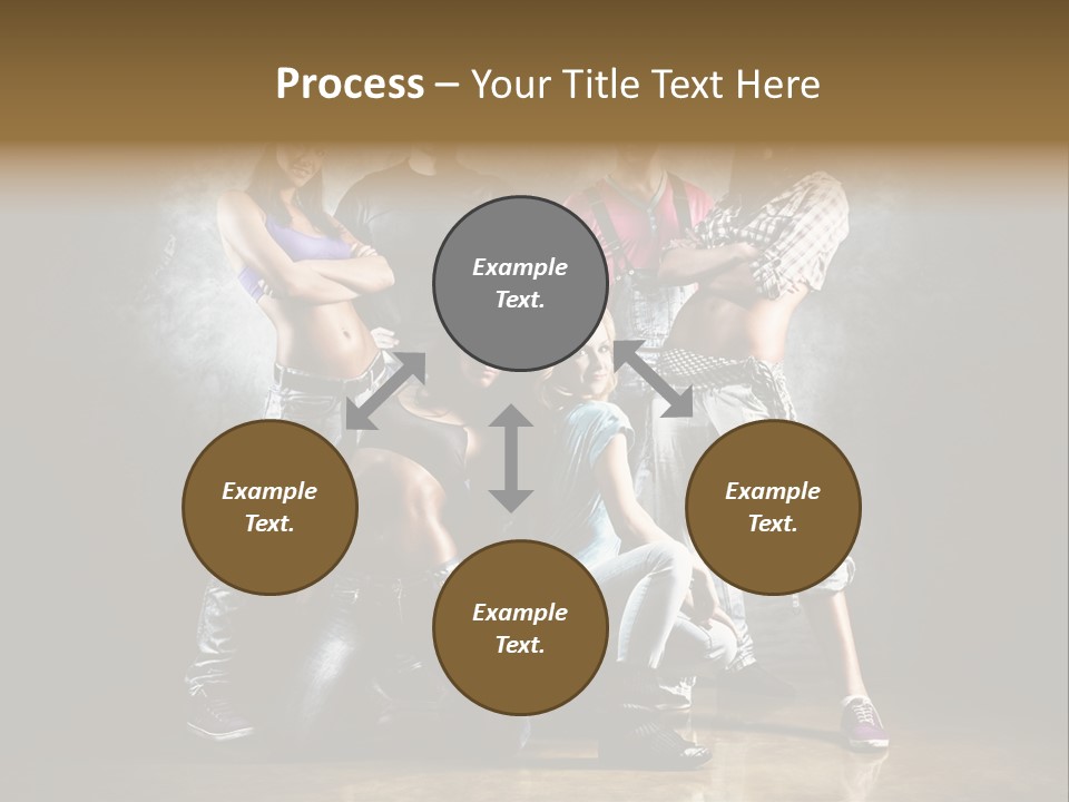 Many Breakdance Front PowerPoint Template