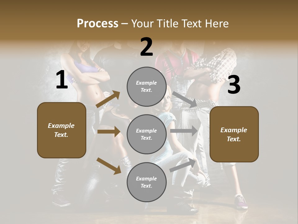 Many Breakdance Front PowerPoint Template
