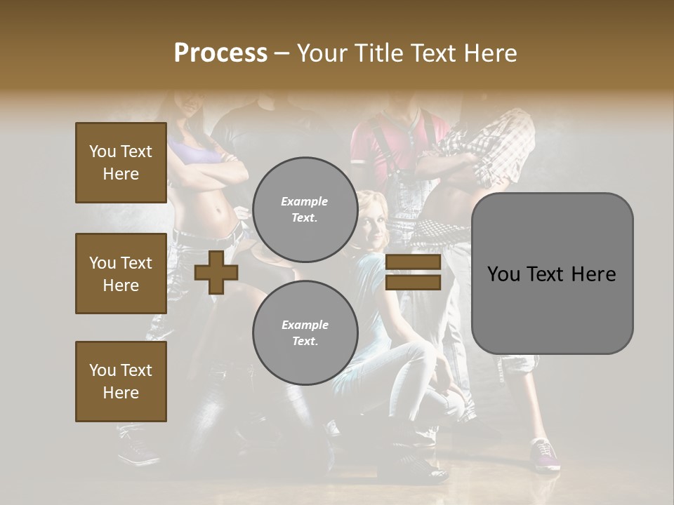 Many Breakdance Front PowerPoint Template
