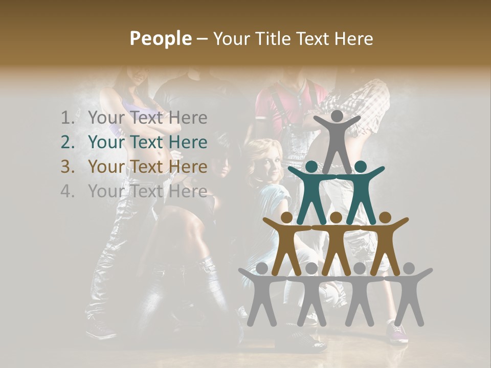 Many Breakdance Front PowerPoint Template