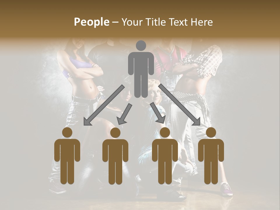 Many Breakdance Front PowerPoint Template