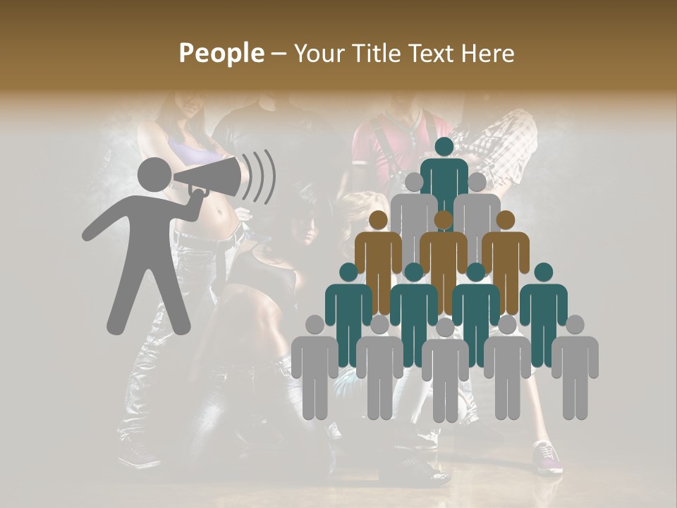 Many Breakdance Front PowerPoint Template