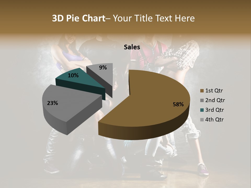 Many Breakdance Front PowerPoint Template