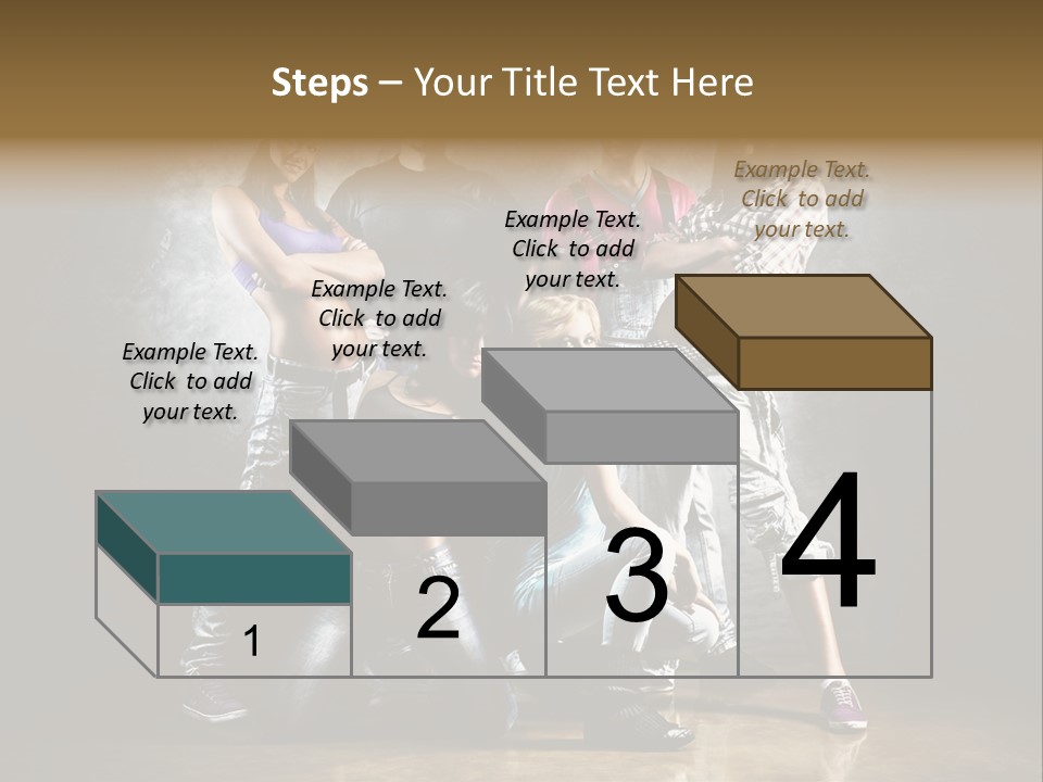 Many Breakdance Front PowerPoint Template